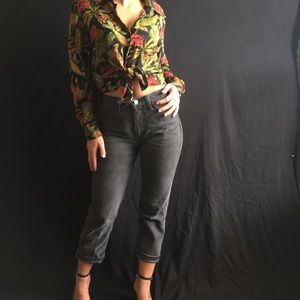 Island ting button up blouse
